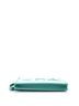 Chanel Green Blue Logo Wristlet Clutch PVC Over Quilted Tweed Large One size - photo 5
