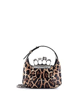 Alexander McQueen Jewelled Hobo Leather Mini (view 1)