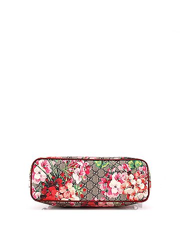 Gucci Convertible Zip Tote Blooms Print GG Coated Canvas Medium (view 2)
