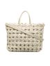 Bottega Veneta 100% Canvas Brown Canvas Window Woven Satchel One size - photo 1