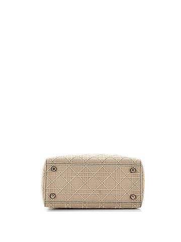 Christian Dior Lady D-Lite Bag Cannage Embroidered Canvas Medium (view 2)