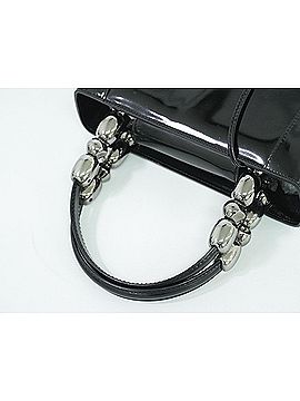 Coach Factory Black Brown Leather Satchel One size