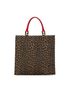 Fendi 100% Canvas Brown Leopard Print Canvas Tote One size - photo 1