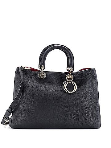 Christian Dior Diorissimo Tote Pebbled Leather Large (view 1)