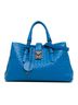 Bottega Veneta 100% Leather Blue Small Nappa Intrecciato Roma Satchel One size - photo 1