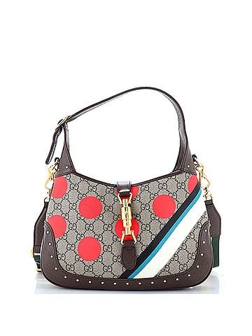Gucci Jackie 1961 Hobo Studded Printed GG Coated Canvas Small (view 1)