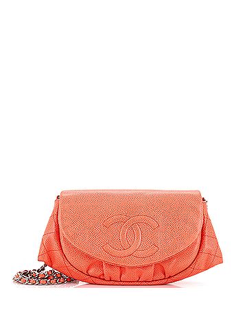 Chanel Half Moon Wallet on Chain Caviar (view 1)