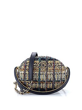 Chanel Paris-New York Oval Camera Case Quilted Tweed Small (view 1)