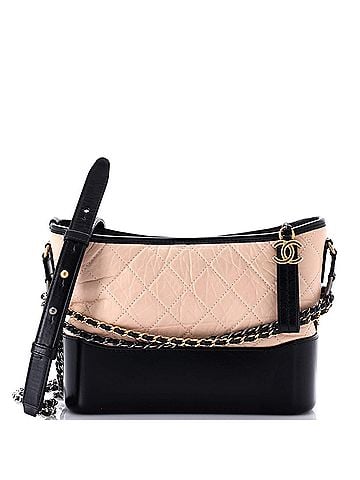 Chanel Bicolor Gabrielle NM Hobo Quilted Aged Calfskin Medium (view 1)