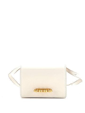 Alexander McQueen Four Ring Flap Shoulder Bag Leather Small (view 1)
