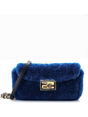 Fendi Be Baguette Flap Bag Shearling Medium (view 1)