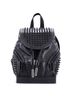 Christian Louboutin 100% Leather Black Explorafunk Backpack Crocodile Embossed Spiked Leather Small One size - photo 1