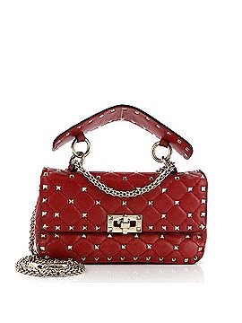 Valentino Garavani Rockstud Spike Flap Bag Quilted Leather Small (view 1)