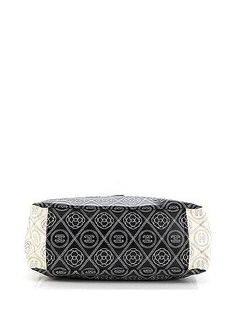 Chanel Logo Camellia Shopping Tote Printed Coated Canvas Medium (view 2)
