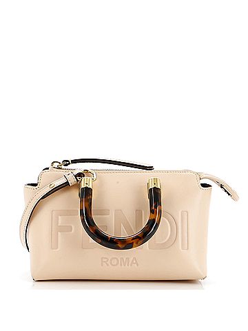 Fendi Logo By The Way Top Handle Bag Embossed Leather Mini (view 1)