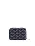 Goyard 100% Coatead Canvas Blue Matignon Zip Wallet Coated Canvas with Leather Mini One size - photo 4