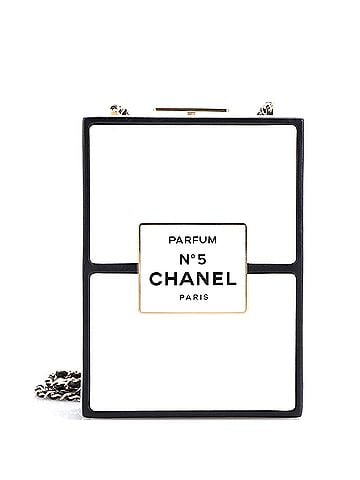 Chanel No.5 Perfume Box Evening Clutch Leather (view 1)