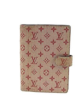 Louis Vuitton 100% Coated Canvas Brown Monogram Canvas Small Ring Agenda Cover One size
