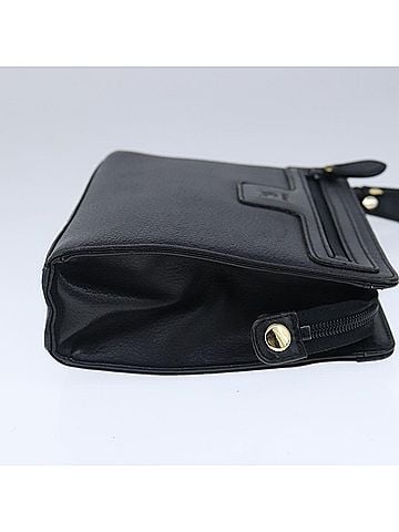 Burberry Black Leather Clutch Bag (view 2)
