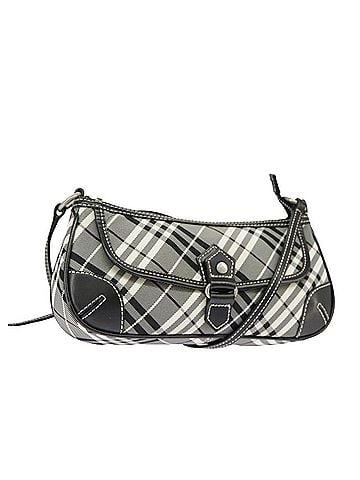 Burberry Nova Check Black Canvas Shoulder Bag (view 1)