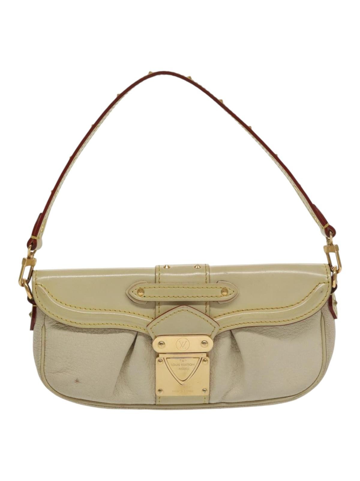 Louis Vuitton 100% Leather Tan Suhali Beige Leather Clutch Bag One size