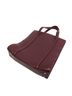 Cartier 100% Leather Solid Red Cabochon Burgundy Leather Tote Bag One size - photo 3