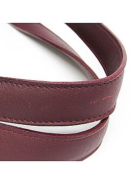Cartier Cabochon Burgundy Leather Tote Bag (view 2)