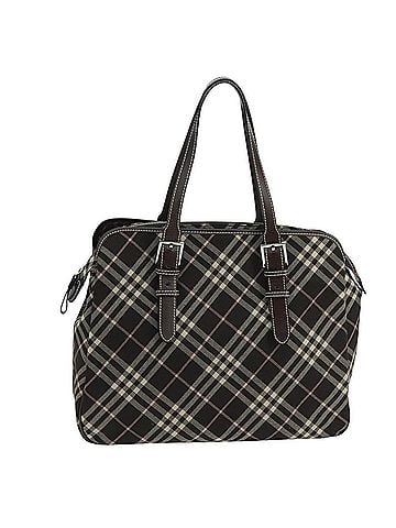 Burberry Nova Check Black Canvas Handbag (view 1)