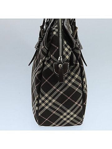 Burberry Nova Check Black Canvas Handbag (view 2)
