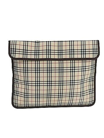 Burberry Nova Check Beige Canvas Clutch Bag (view 1)