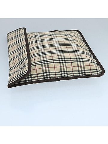 Burberry Nova Check Beige Canvas Clutch Bag (view 2)