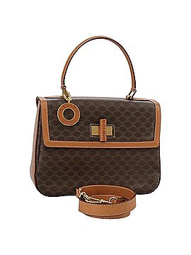 Céline Macadam Brown Canvas Handbag (view 1)