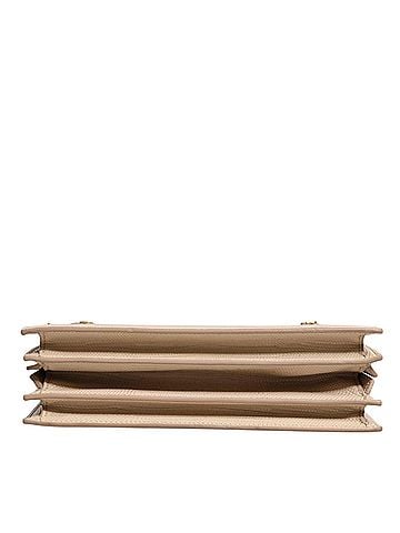 Dolce & Gabbana Basic Beige Leather Ingrid Top Handle Shoulder Women's Bag (view 2)