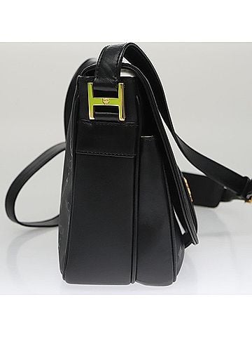 MCM Visetos Black Canvas Shoulder Bag (view 2)