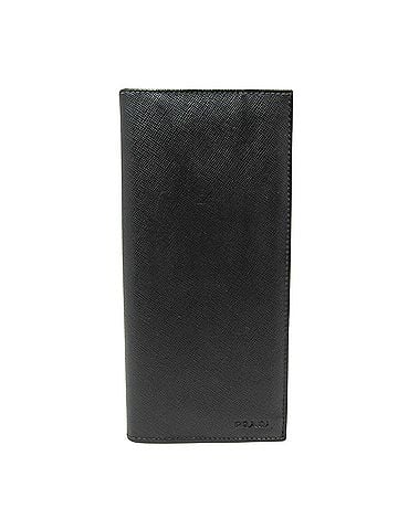 Prada Saffiano Black Leather Wallet (view 1)