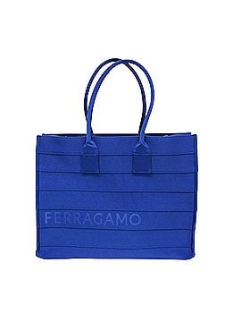Salvatore Ferragamo Blue Synthetic Tote Bag (view 1)
