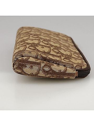 Dior Trotter Brown Canvas Clutch Bag (view 2)
