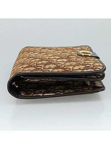 Dior Trotter Brown Canvas Clutch Bag (view 2)