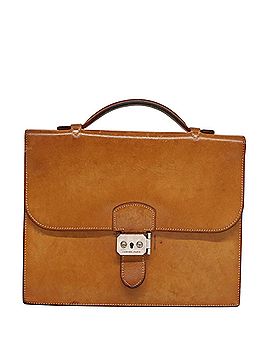 Hermès Sac À Dépèches Camel Leather Briefcase Bag (view 1)