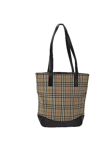Burberry Nova Check Beige Canvas Tote Bag (view 1)