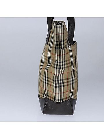 Burberry Nova Check Beige Canvas Tote Bag (view 2)