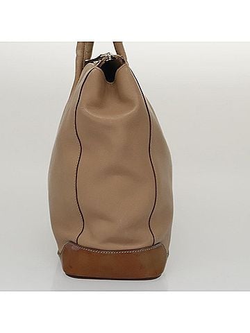 Prada Vitello Beige Synthetic Tote Bag (view 2)