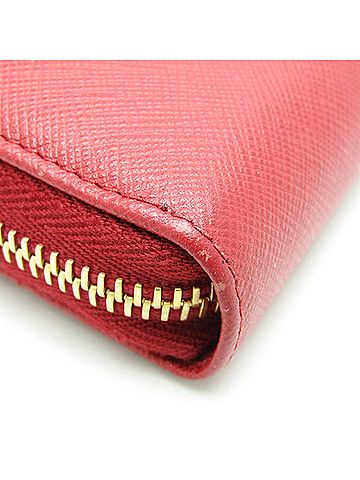 Prada Red Leather Wallet (view 2)