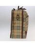 Burberry 100% Canvas Solid Tan Nova Check Beige Canvas Travel Bag One size - photo 2