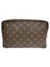 Louis Vuitton 100% Canvas Solid Brown Trousse Toilette 28 Brown Canvas Clutch Bag One size - photo 3