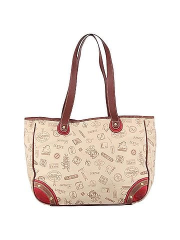 Loewe 160Th Anniversary Beige Canvas Tote Bag (view 1)