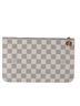 Louis Vuitton 100% Canvas Solid White Neverfull Pouch White Canvas Clutch Bag One size - photo 3