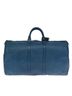 Louis Vuitton 100% Leather Solid Blue Keepall 55 Blue Leather Travel Bag One size - photo 3