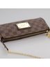 Louis Vuitton 100% Canvas Solid Brown Eva Brown Canvas Clutch Bag One size - photo 9
