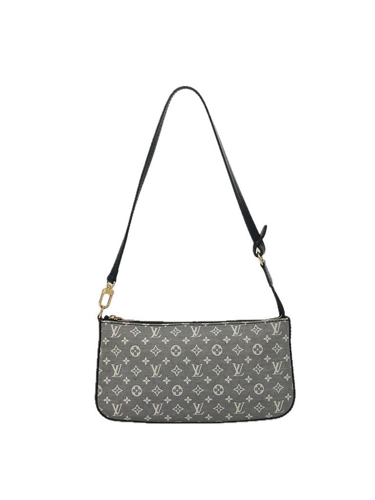 Louis Vuitton 100% Canvas Solid Gray Pochette Accessoire Grey Canvas Clutch Bag One size - photo 1